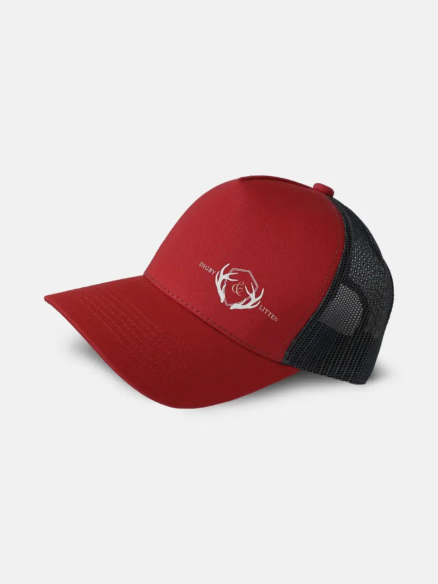 Red & Grey Trucker Cap