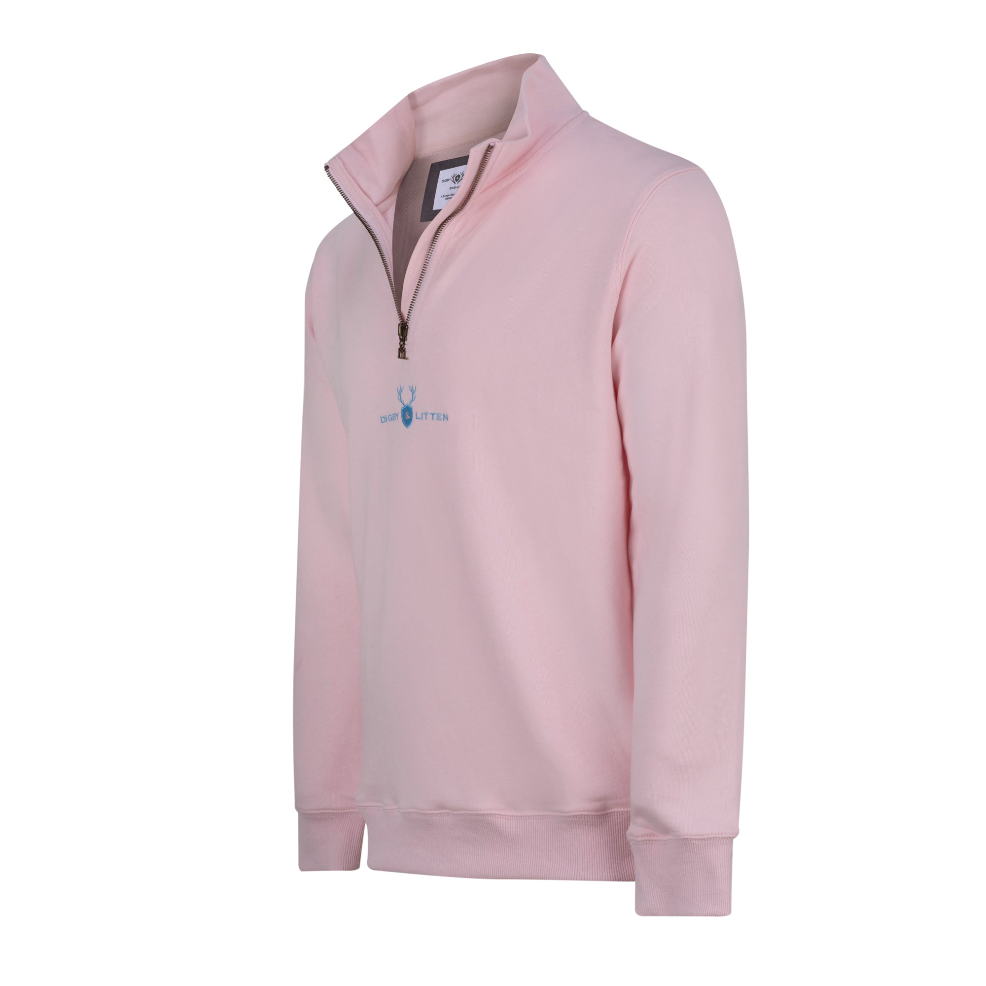Ashdown Blush Quarter-Zip Sweatshirt