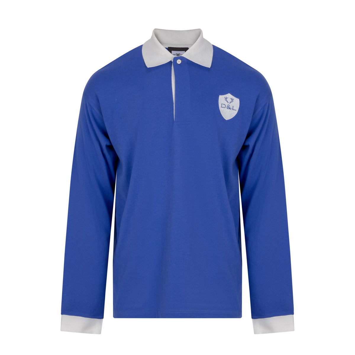 Digby & Litten Moorland Mist Rugby Shirt — front view.