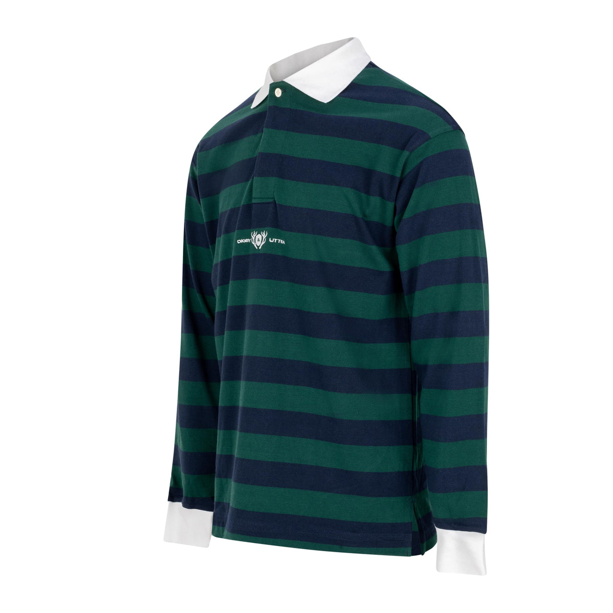 Digby & Litten Highland Hero Rugby Shirt — angled product view.