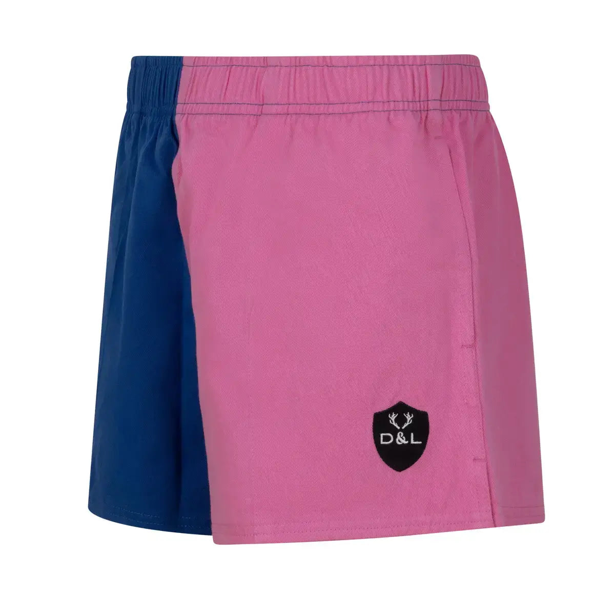 Women’s – Pink & Blue Rugby Shorts – Digby & Litten