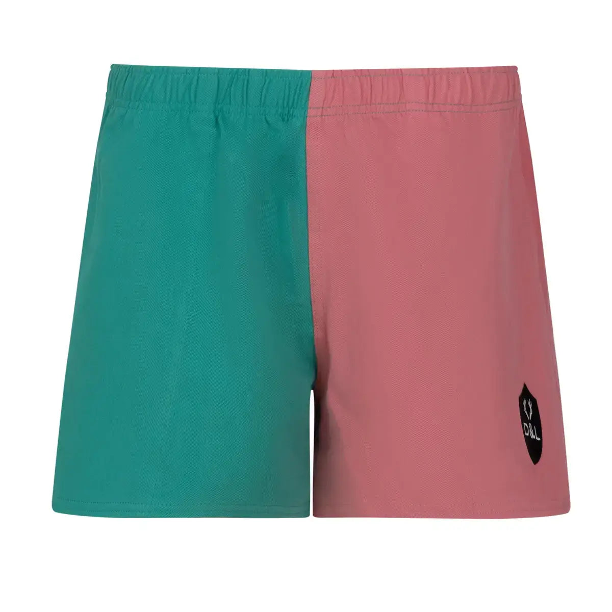 Women’s – Coral & Turquoise Rugby Shorts – Digby & Litten