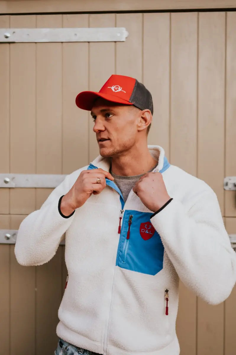 Red & Grey Trucker Cap