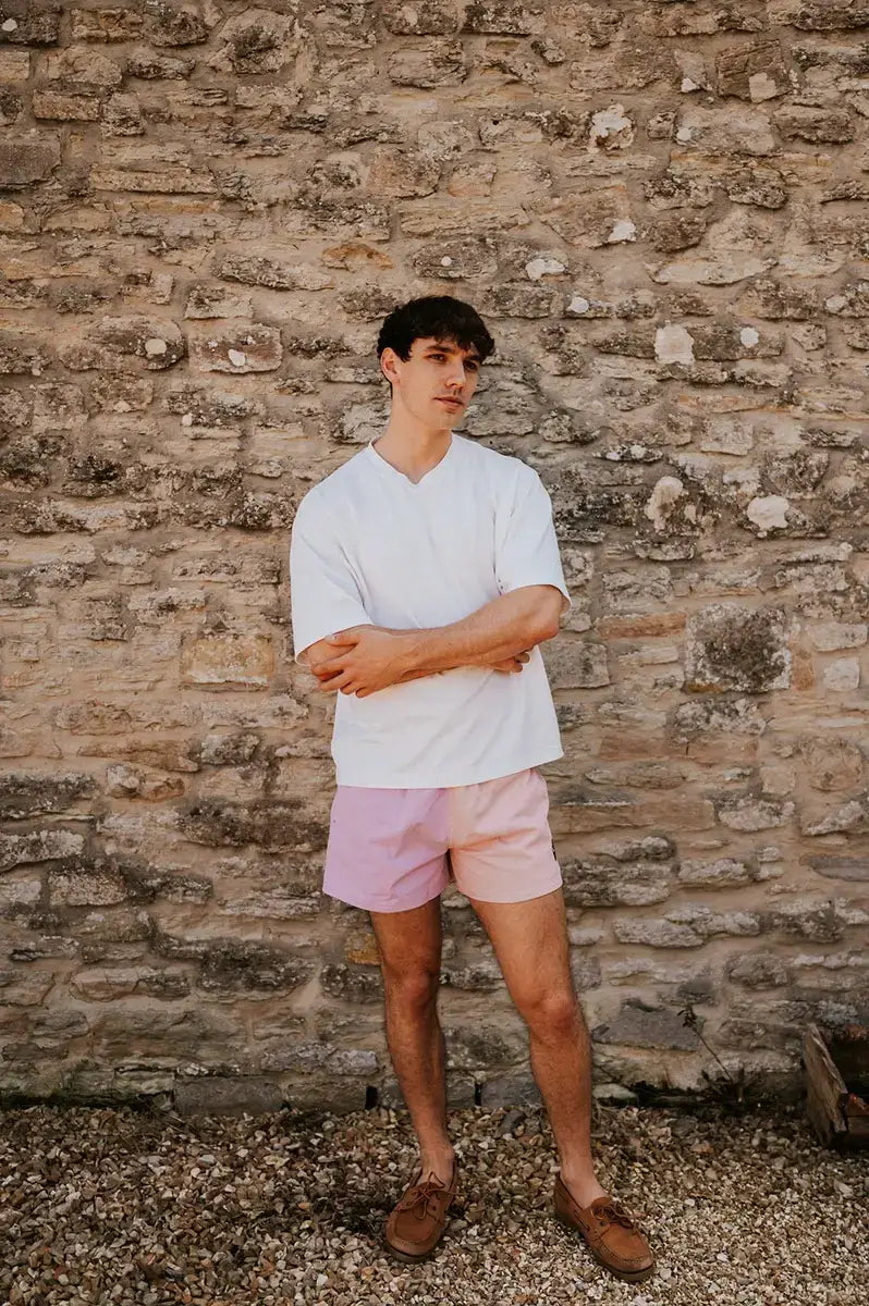 Men’s – Pink & Purple Rugby Shorts – Digby & Litten