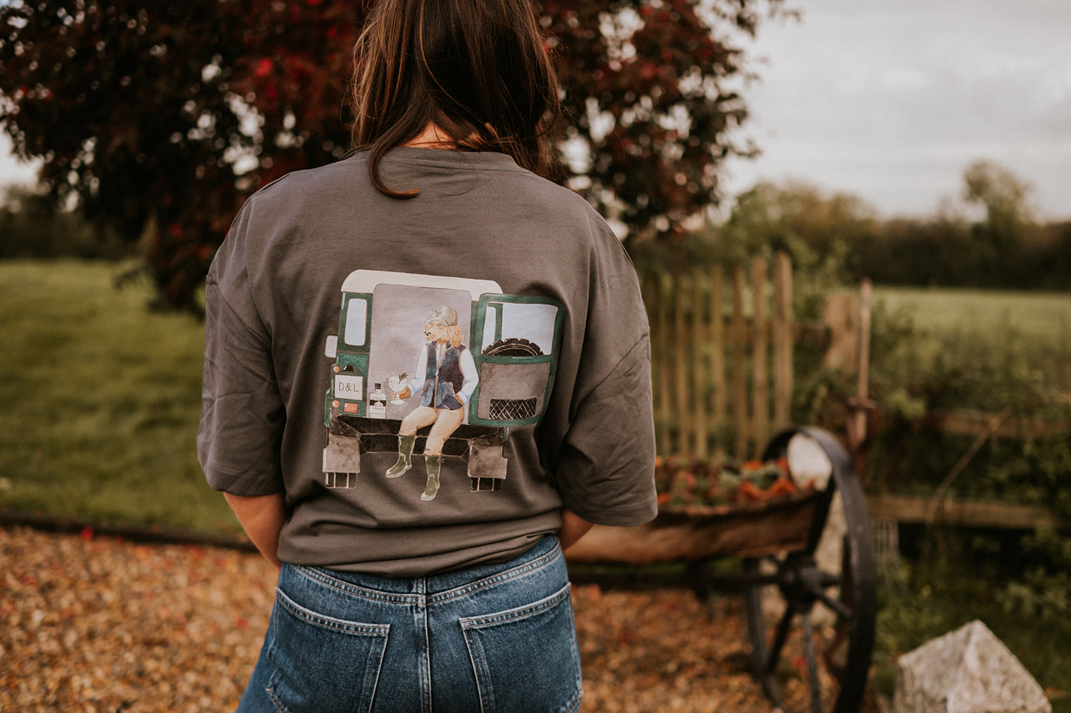 Digby Landrover T-shirt Charcoal