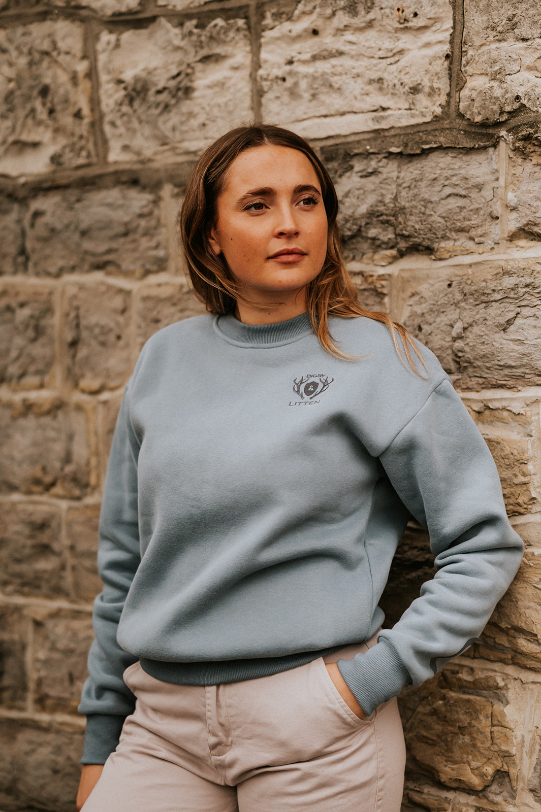 Stone Blue Crewneck Sweatshirt