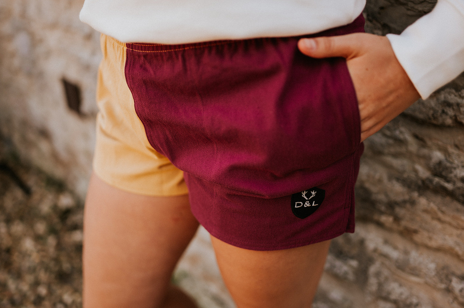 Women’s – Maroon & Gold Rugby Shorts – Digby & Litten
