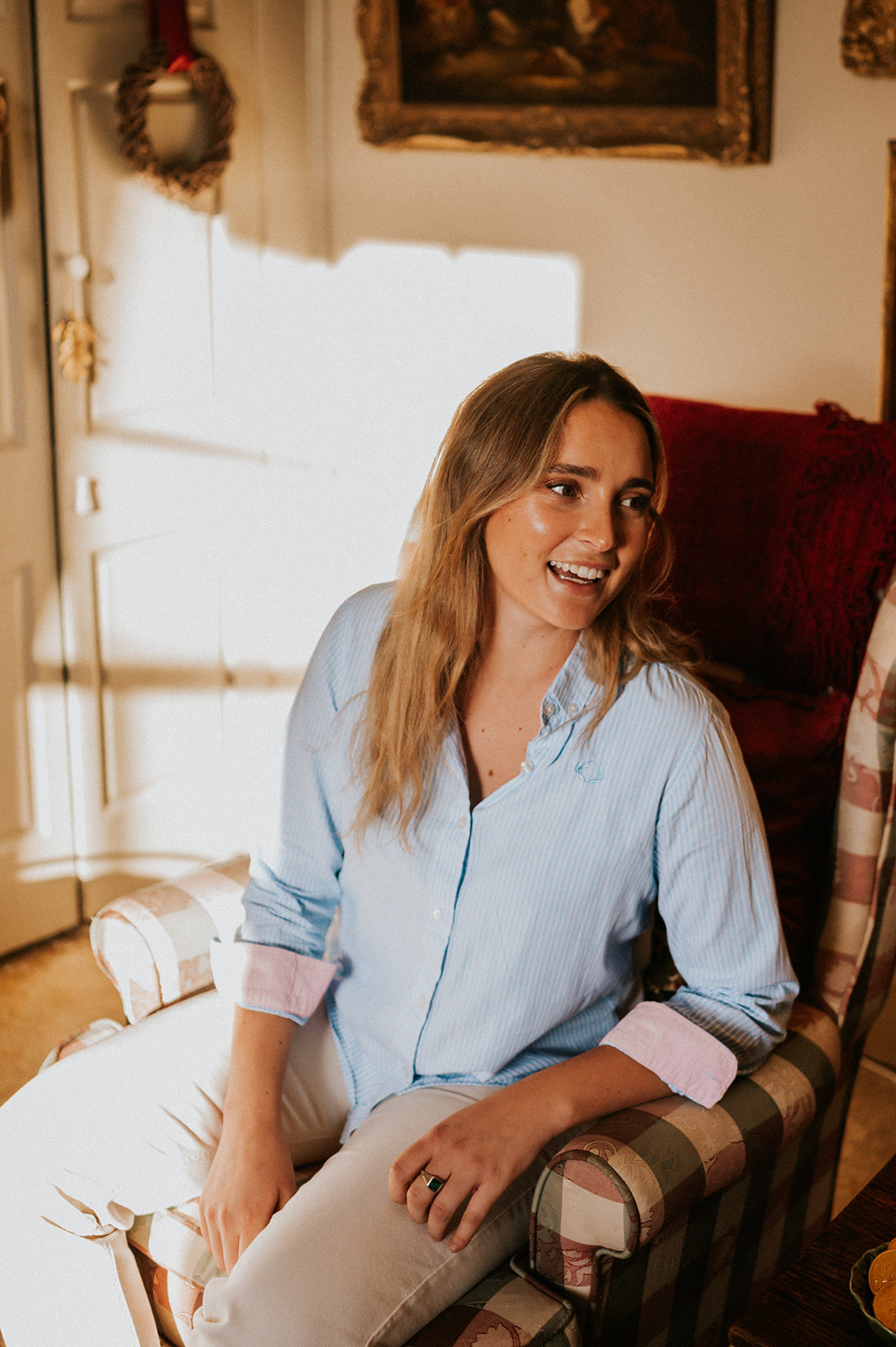 Women’s Up Town Blue & White Shirt