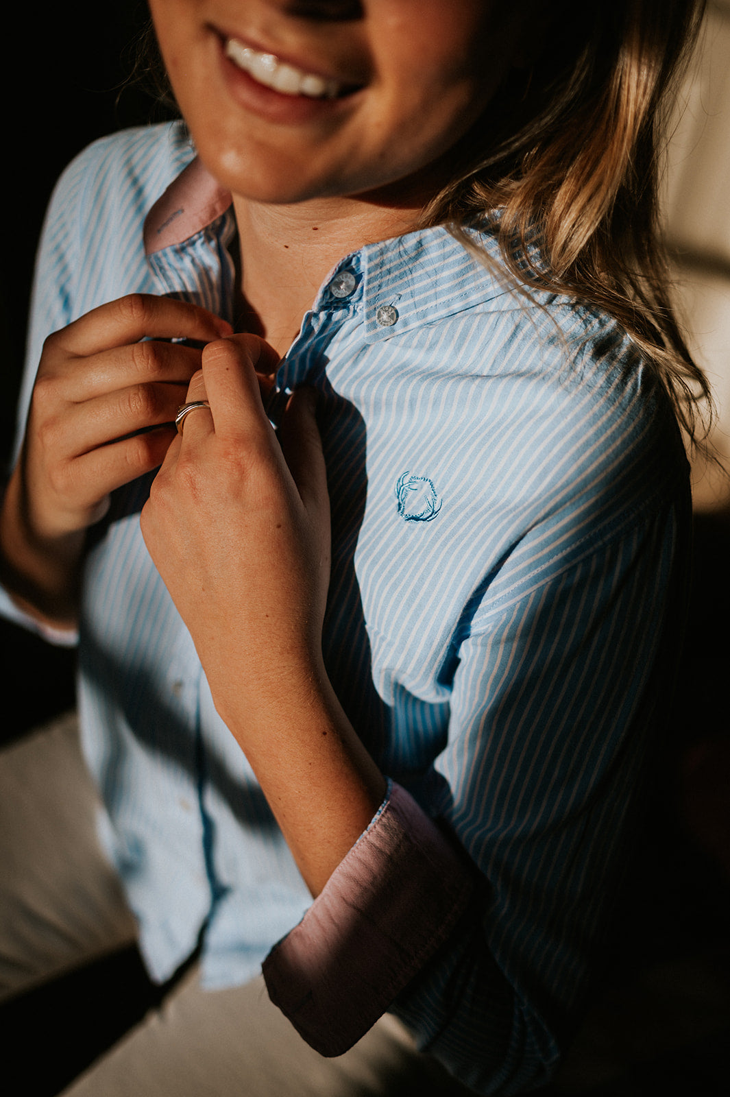 Women’s Up Town Blue & White Shirt