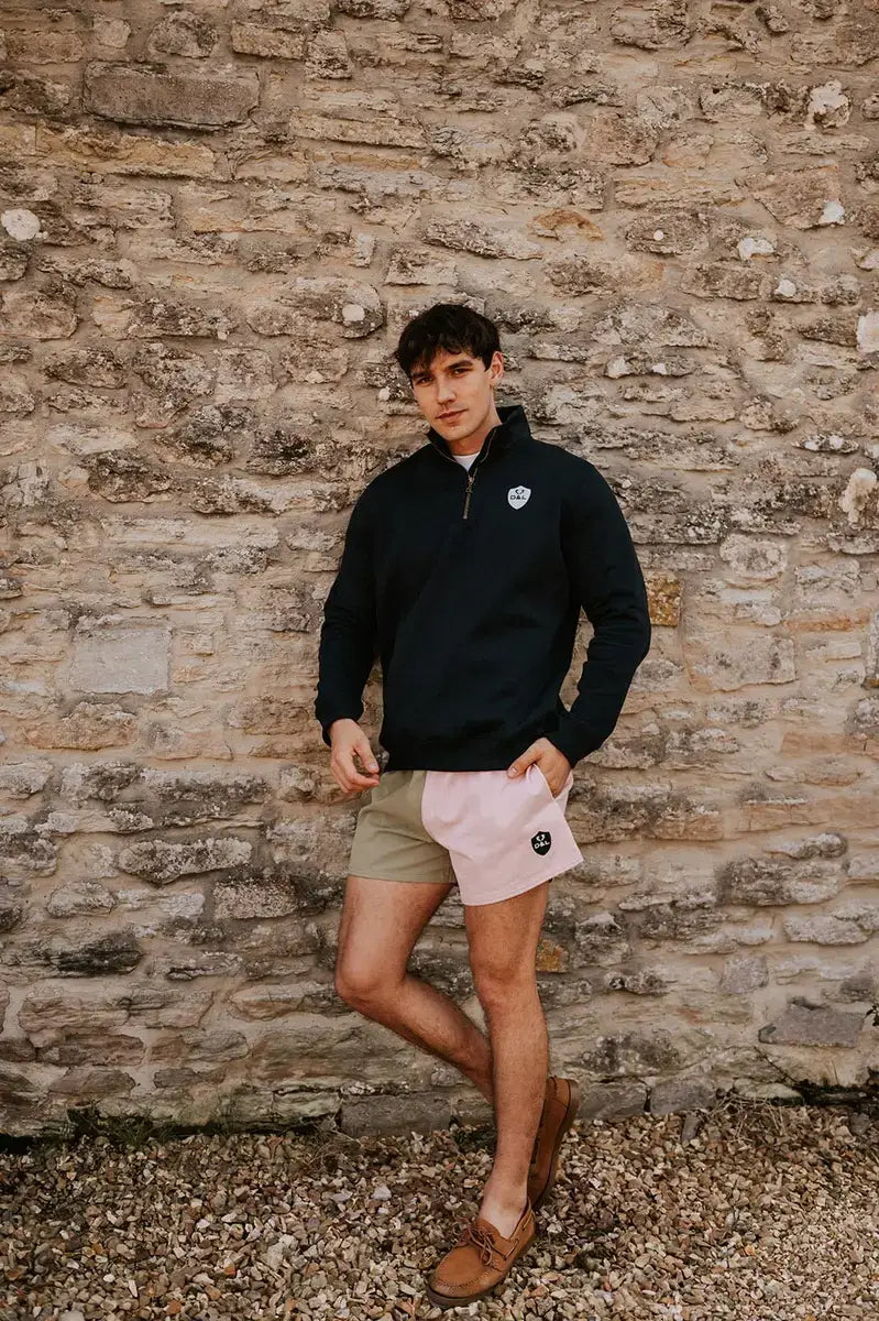 Men’s – Pink & Green Rugby Shorts – Digby & Litten