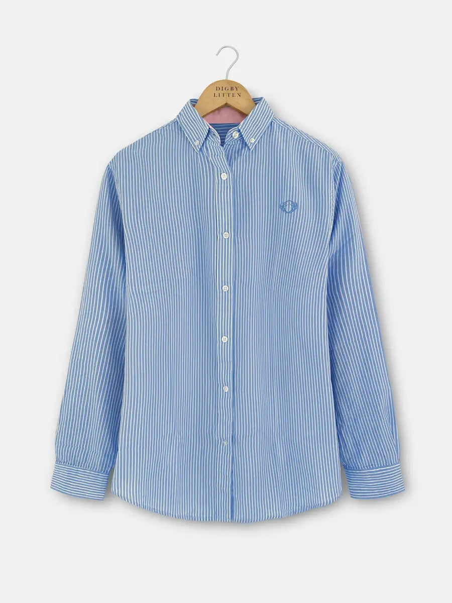 Women’s Up Town Blue & White Shirt