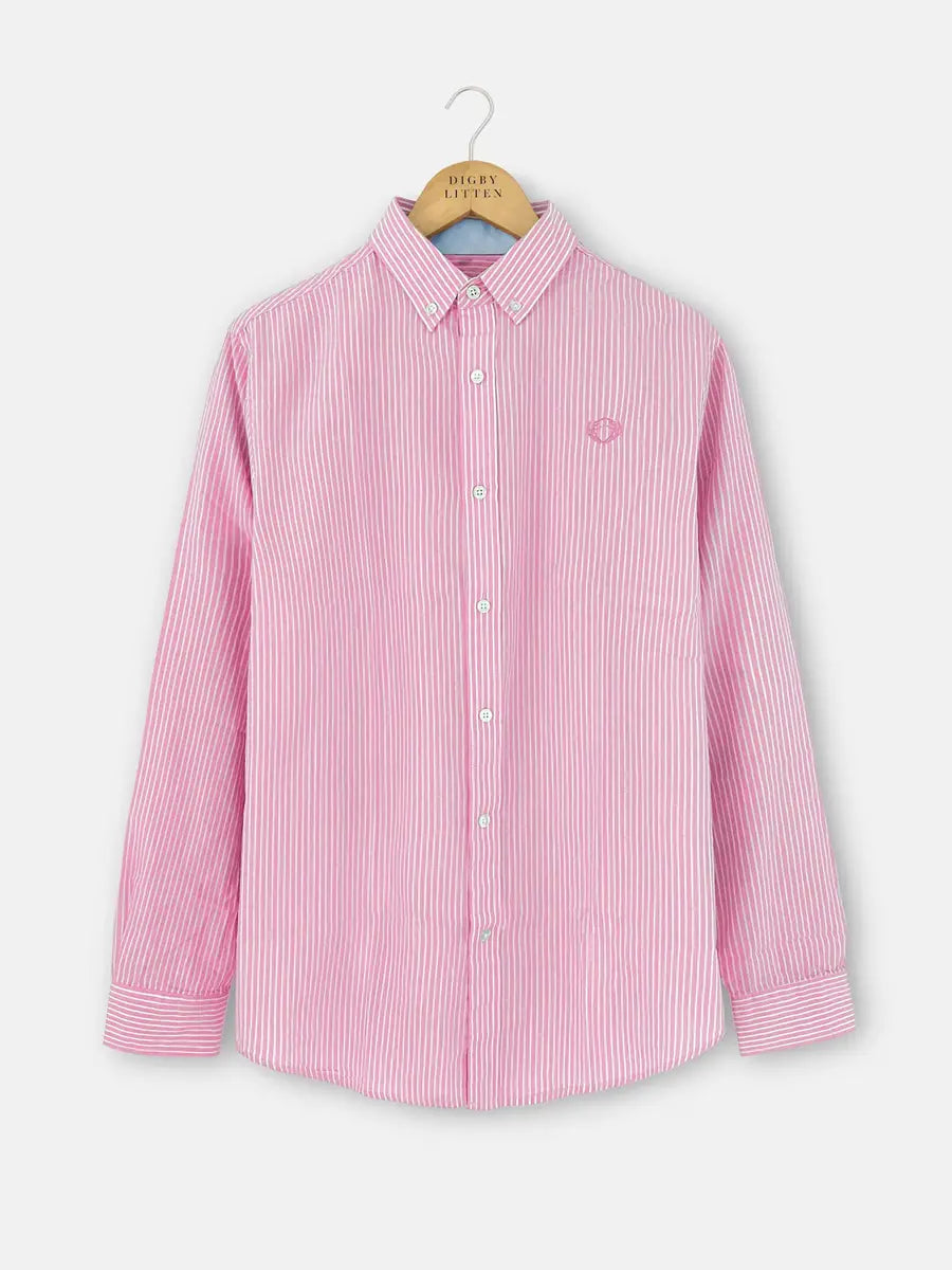 Men’s Up Town Pink & White Shirt
