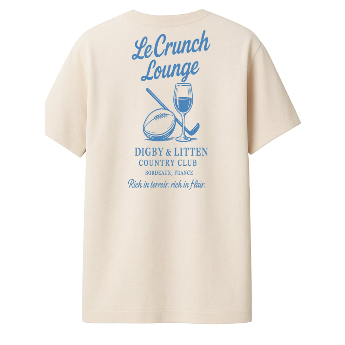 Digby & Litten French Rugby T-Shirt — back graphic view.