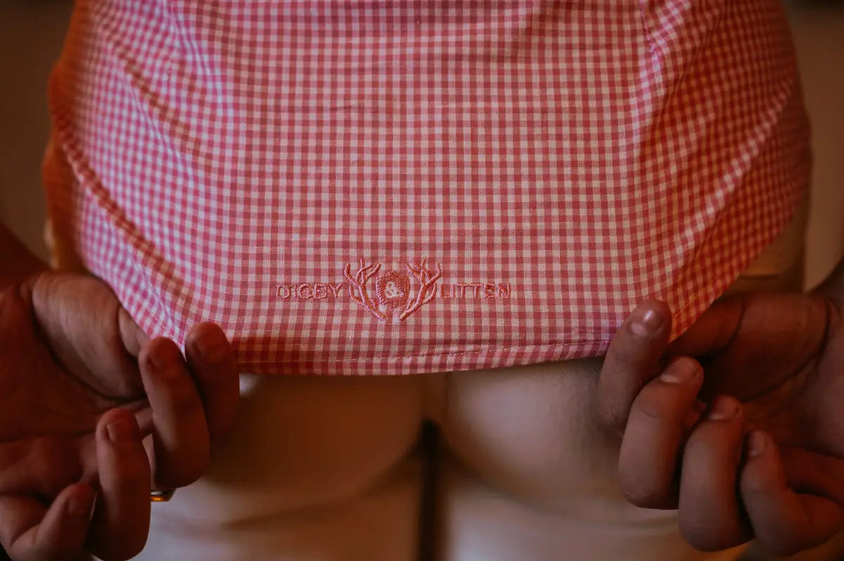 Pink Gingham Sleeveless Shirt