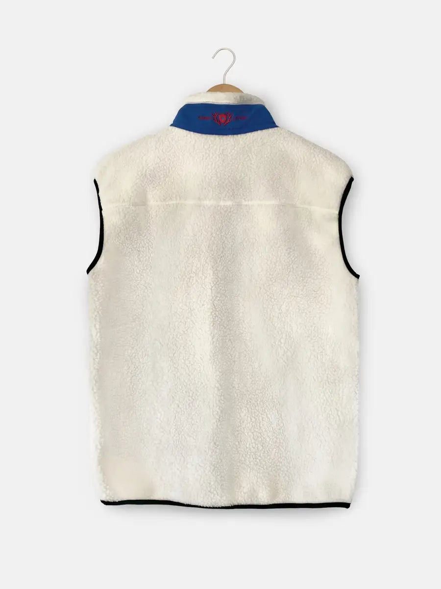 Abduco White Fleece Gilet