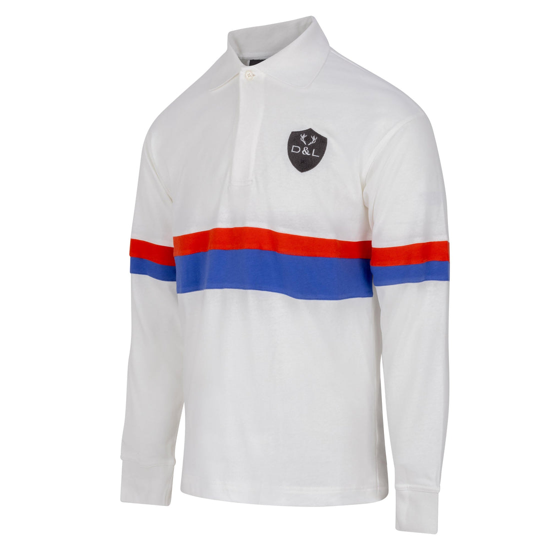 Digby &amp; Litten Sunrise Rugby Shirt — angled product view.