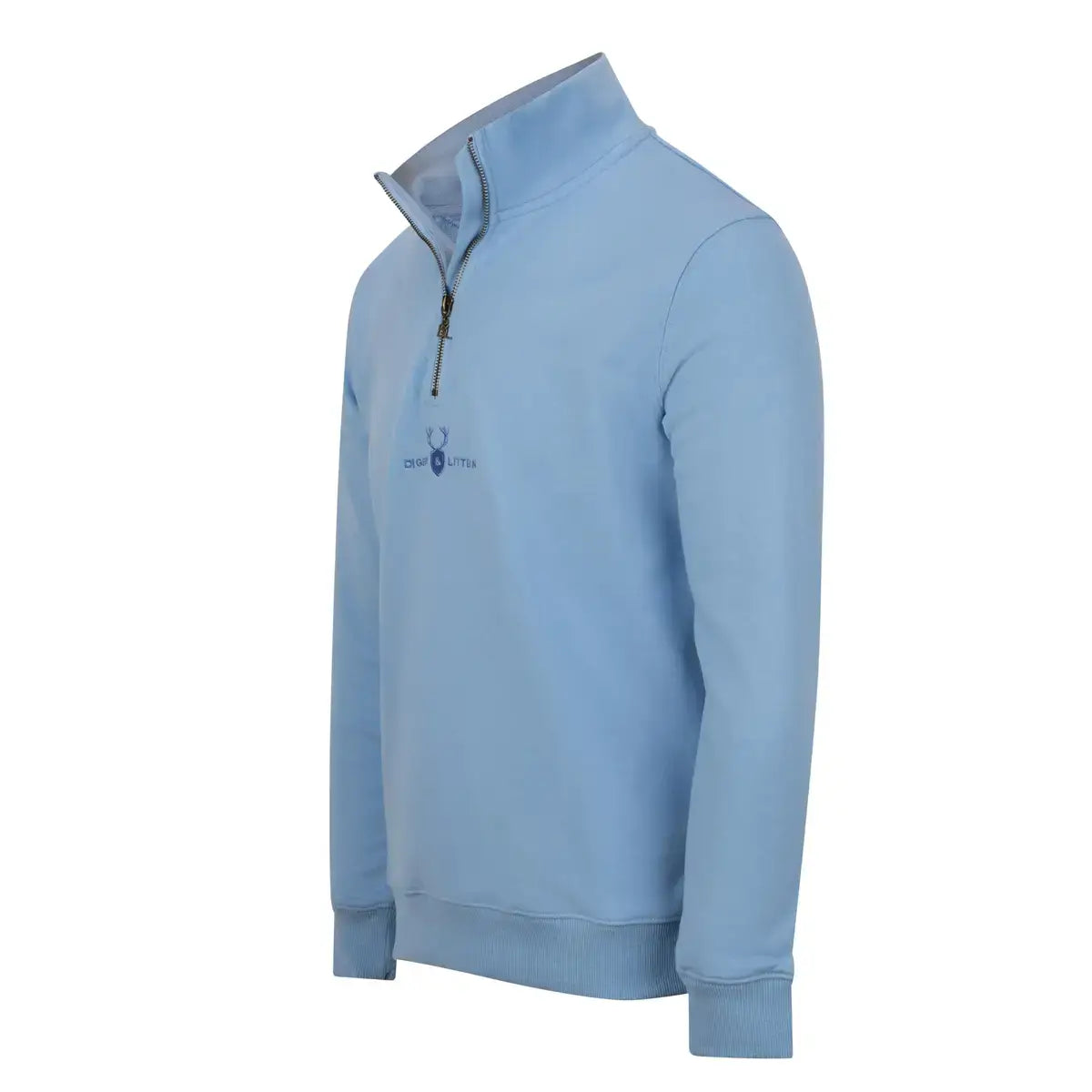 Baby Blue Ptarmigan Quarter Zip Sweatshirt