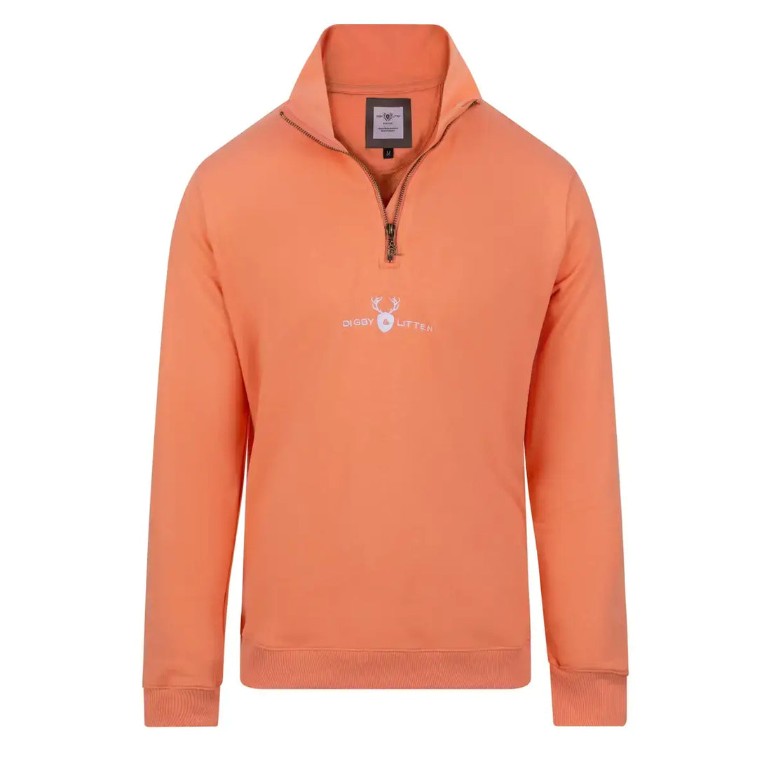 Coral Ptarmigan Quarter Zip Sweatshirt