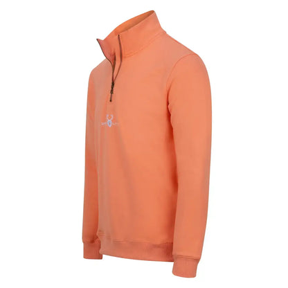 Coral Ptarmigan Quarter Zip Sweatshirt