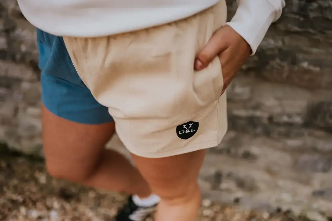 Blue &amp; Cream Shorts