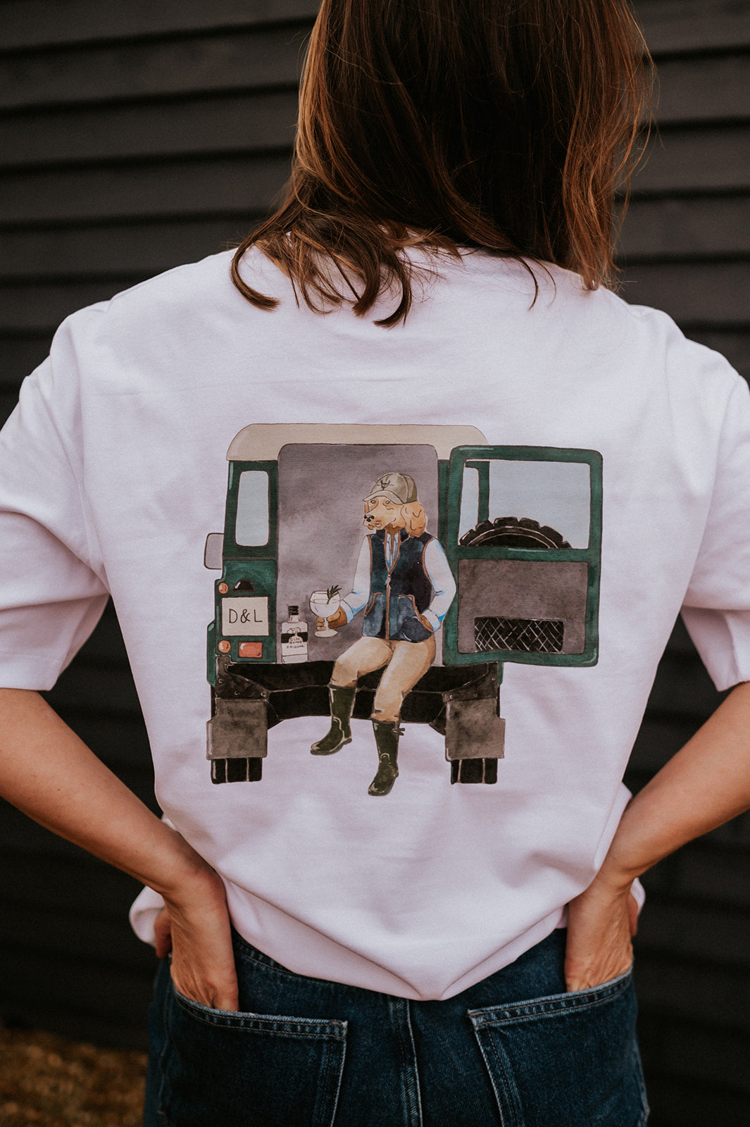 Digby Landrover T-shirt - White