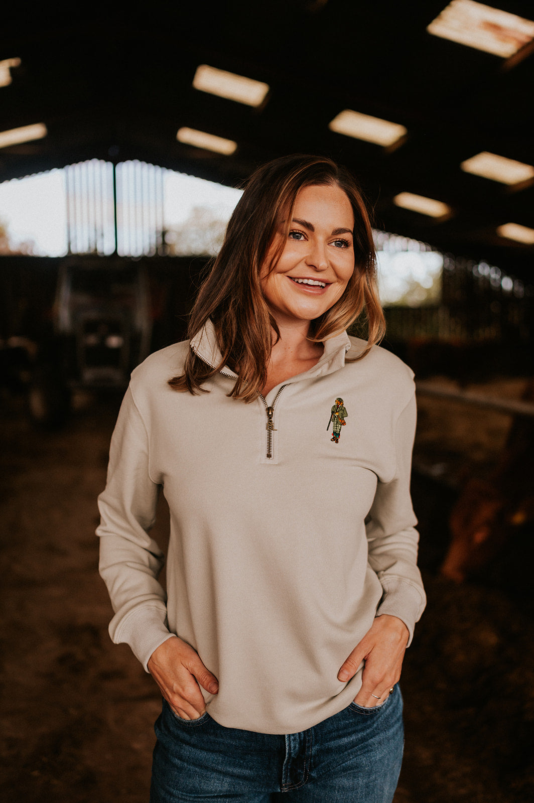 Double Barrel Quarter-Zip Sweatshirt