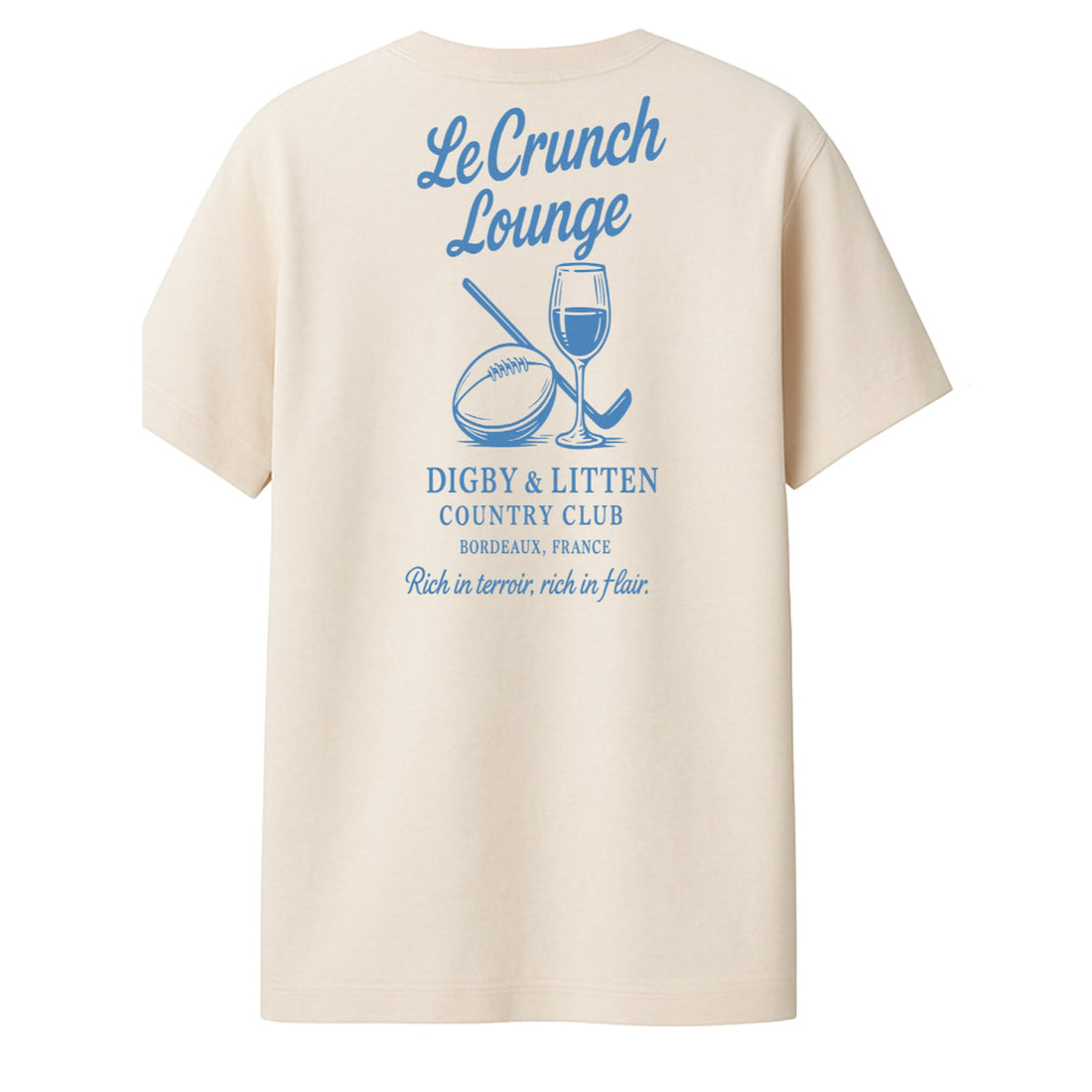 Digby &amp; Litten French Rugby T-Shirt — back graphic view.