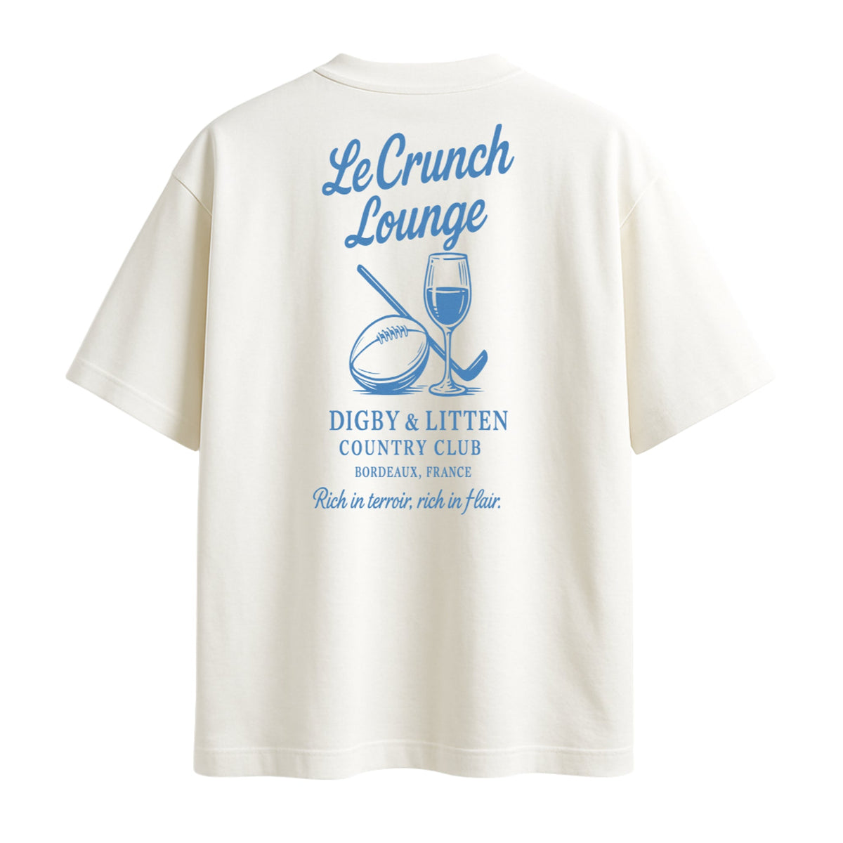 Digby &amp; Litten French Rugby T-Shirt — back graphic view.
