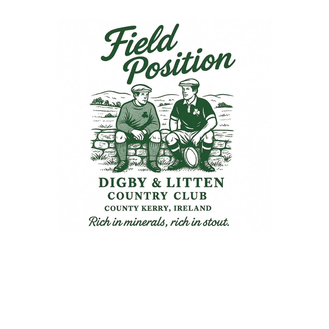 Field Position illustration in green with Digby &amp; Litten Country Club lettering.
