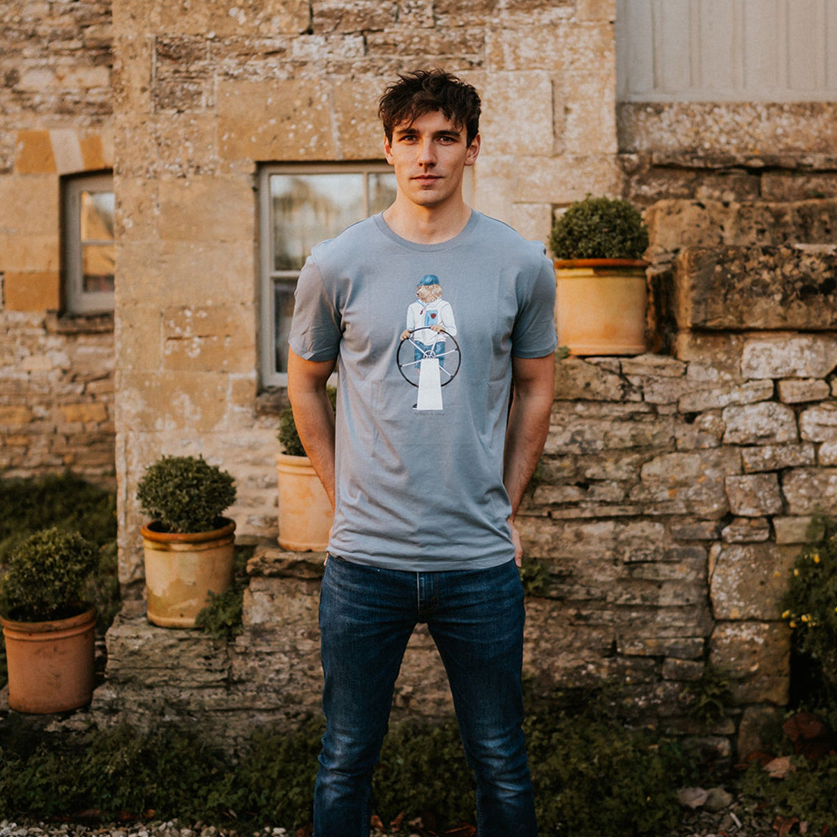 Digby &amp; Litten Boating T-Shirt — shown worn.