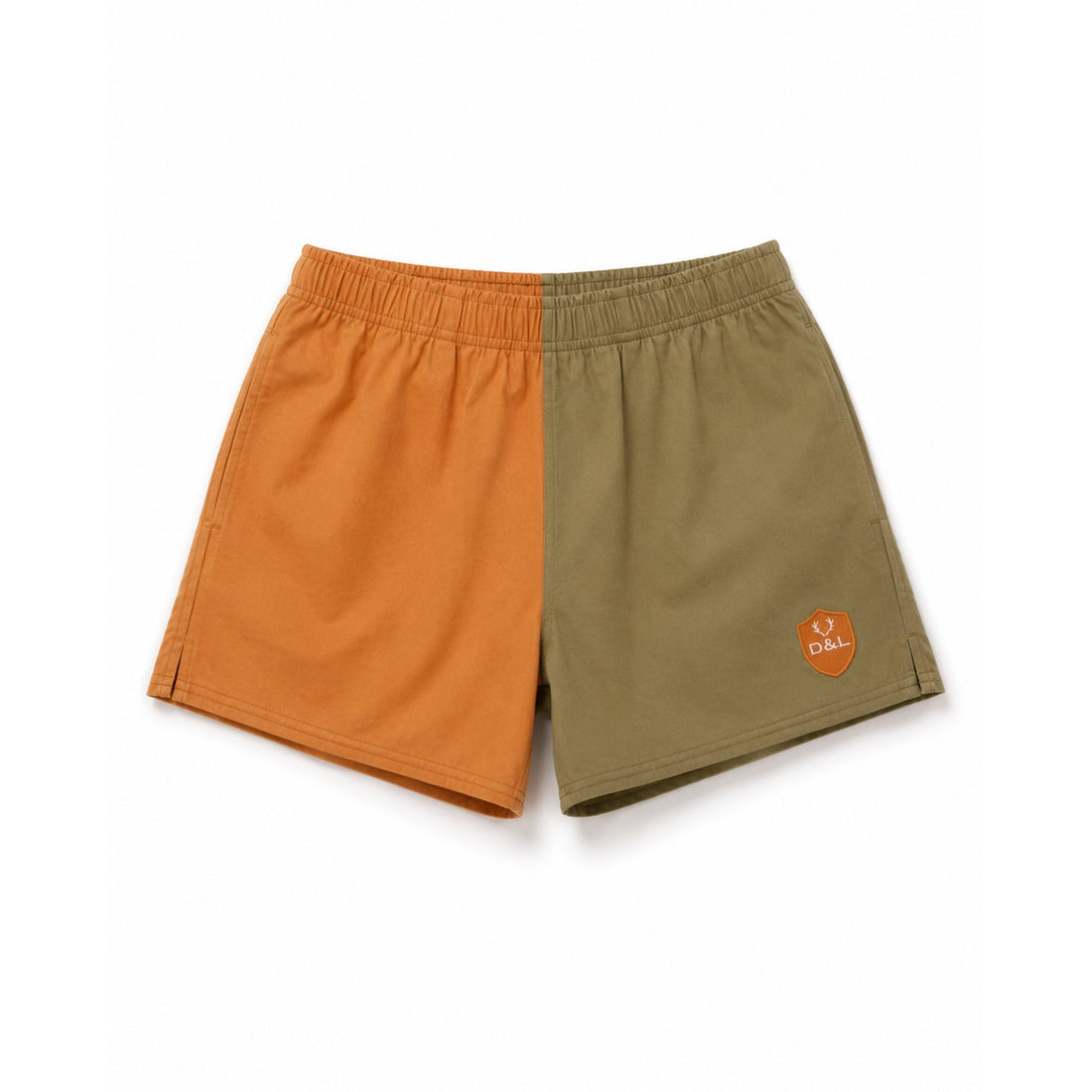 Digby &amp; Litten Harvest &amp; Hedgerow Rugby Shorts — front view.