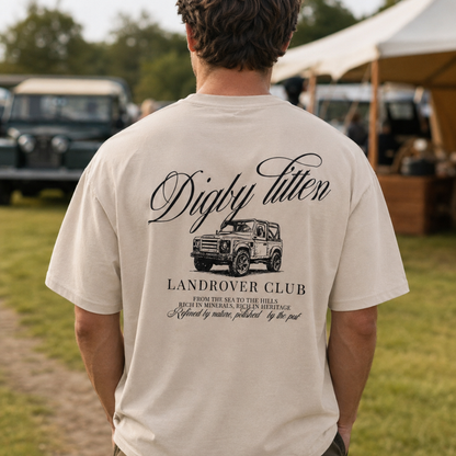 Digby &amp; Litten Land Rover Club T-Shirt — back view when worn.
