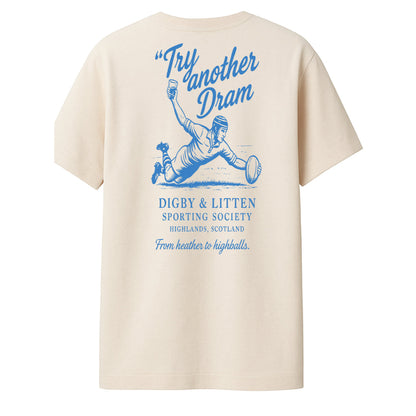 Digby &amp; Litten Scottish Rugby T-Shirt — back graphic view.