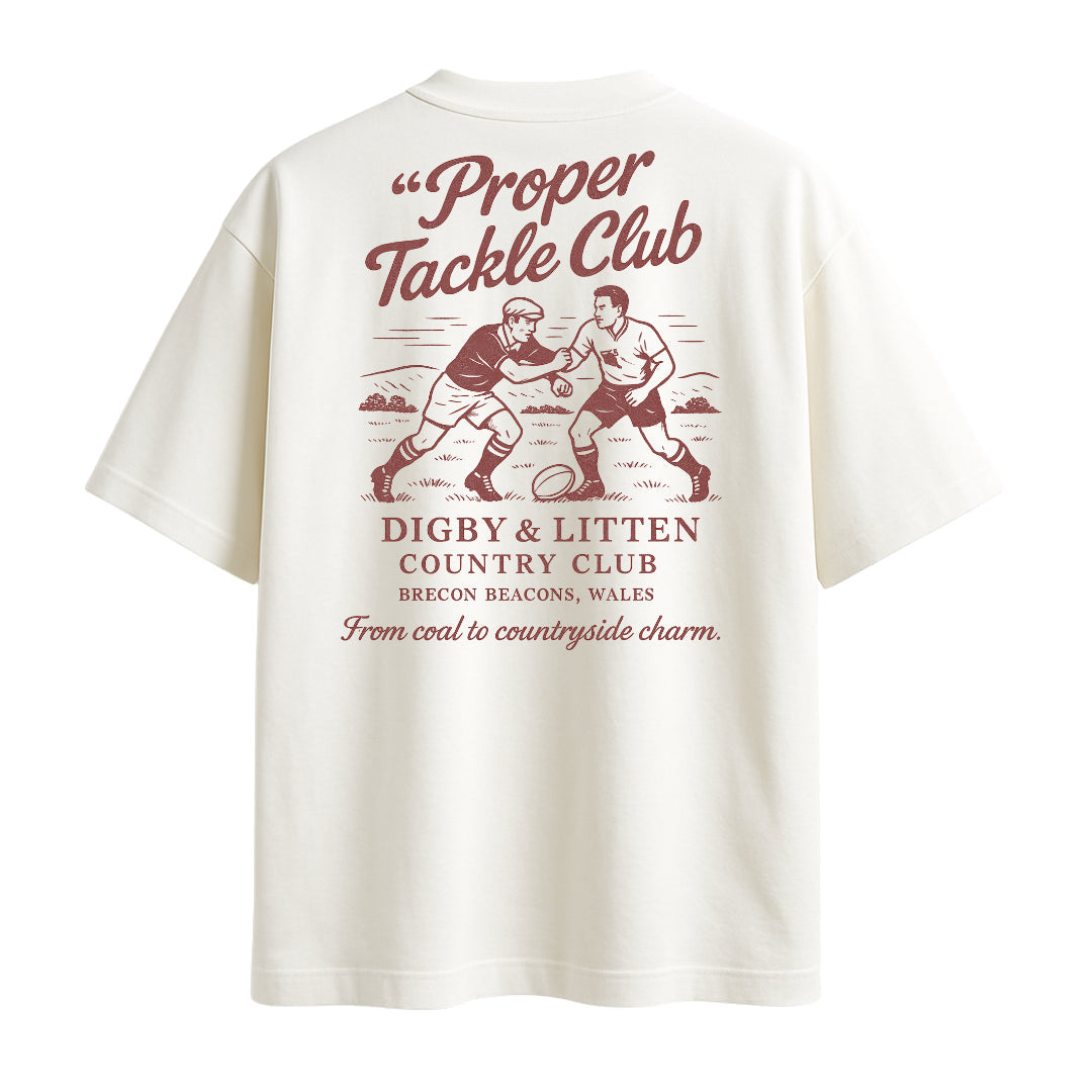 Digby &amp; Litten Welsh Rugby T-Shirt — back graphic view.