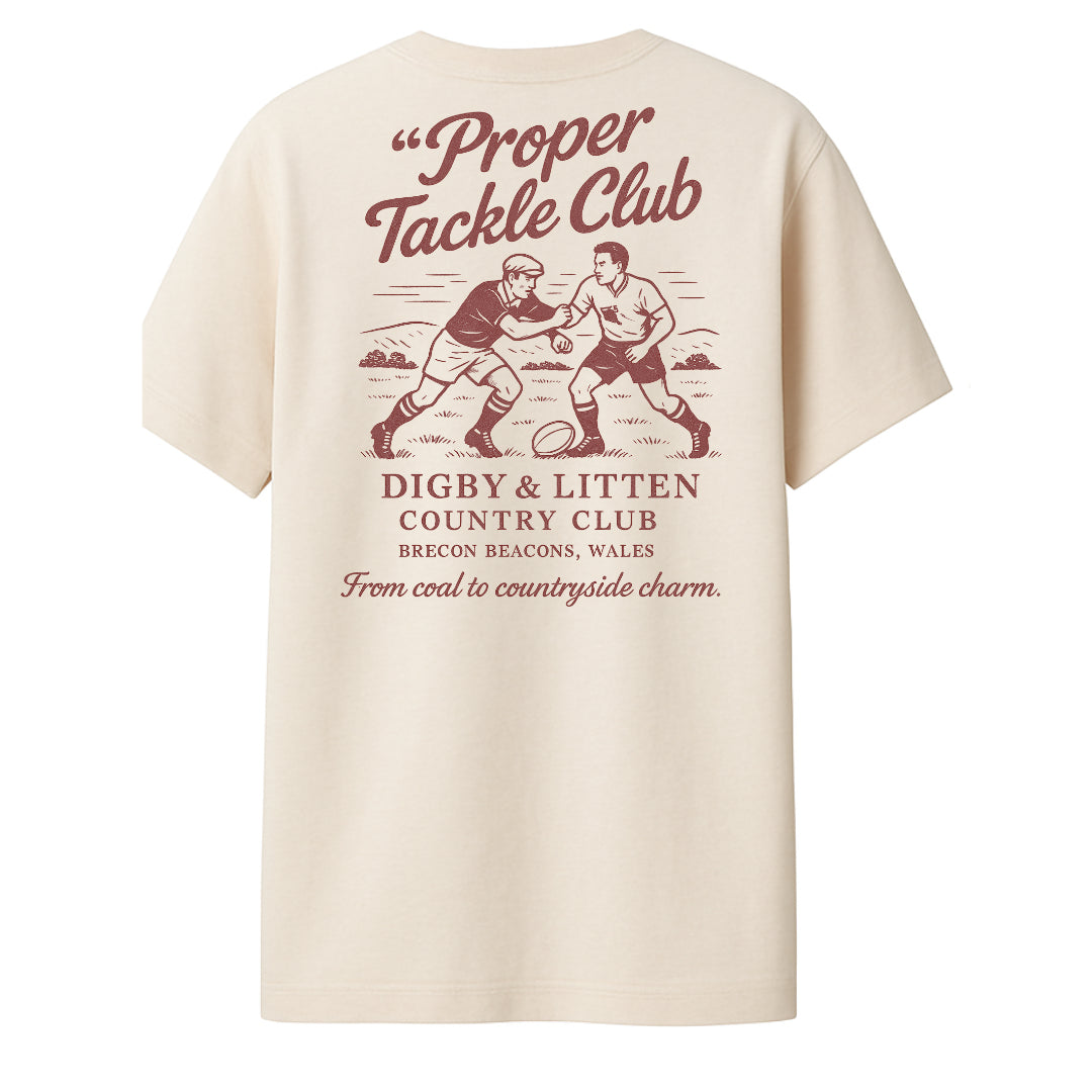 Digby &amp; Litten Welsh Rugby T-Shirt — back graphic view.