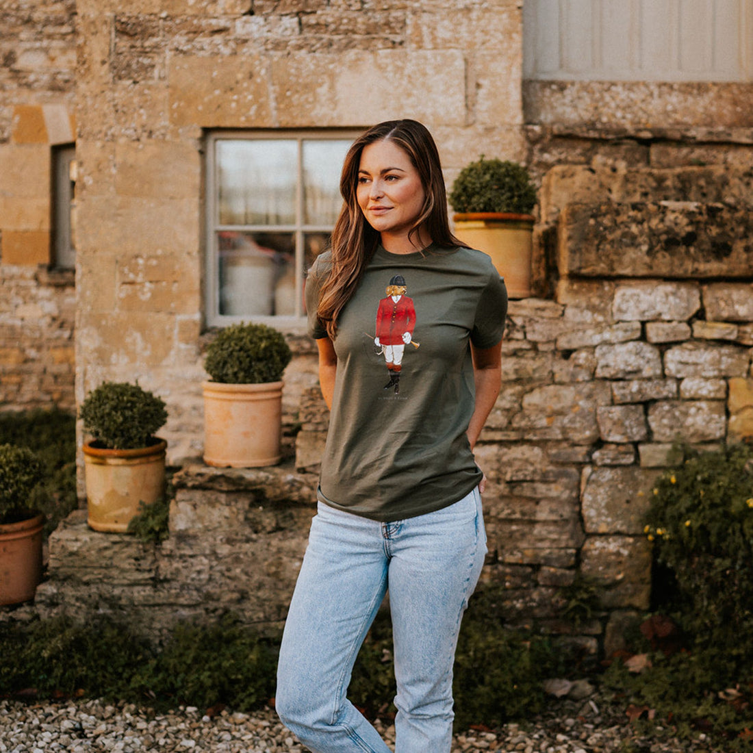 Digby &amp; Litten Hunting Digby T-Shirt — shown worn.